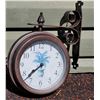 Image 1 : 2 sided Outdoor clock / temperature gage.