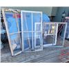 Image 1 : Vintage paned windows. (2) Approx. 54”X29” & (2) 38”X40”