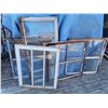 Image 1 : (5) Vintage paned windows. Various sizes.