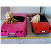Image 5 : Barbies in cars. Thunderbird & Corvette.