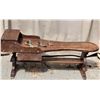 Image 1 : Vintage Cobbler's Bench with slide through drawer, storage & shoe moulds.