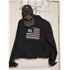 Image 1 : Authentic Ralph Lauren Polo, black denim jean jacket & hat.