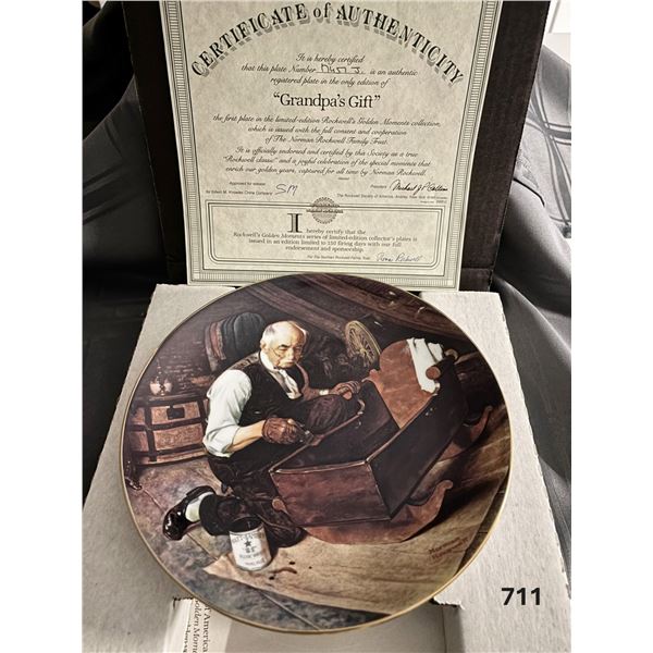 4 Plates: Grandpa's Gift, The Storyteller, The Veteran, Zhivago and Lara