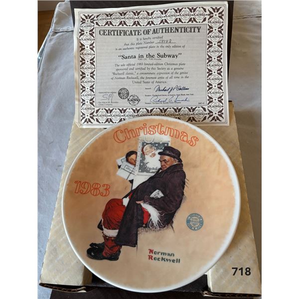 4 Plates: Christmas 1983, Christmas 1984, Christmas 1985. Christmas 1986