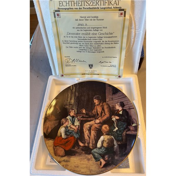 2 Plates: The Unexpected Proposal, Grandfather Tells a Story - written in all German Language