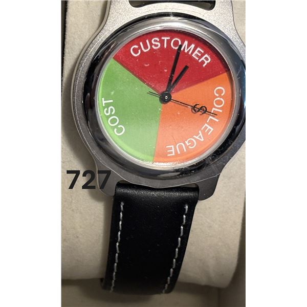 Men's Watch - Leather Band - Matsuda Customer Cost, Japanese Movement, Stainless Steel Back