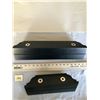 2 Wall Plate Holders - Black Wood 1 x 18" 1x 12" long