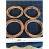 Image 2 : 4 Wooden Decorative Plate Wall Holders for 8 1/2" Norman Rockwell Plates