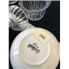 Image 2 : 2 Crystal Candy Dishes & 3 Ceramic Vegetable Serving Dishes