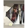 Image 2 : Abstract Framed Mirror Picture 63 x 19", Depth 3"