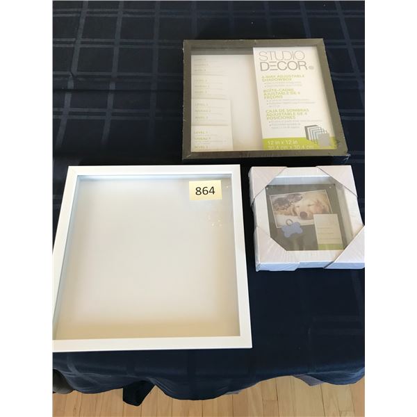 3 Brand New Shadow Boxes