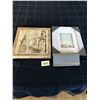 Image 1 : New York Print on Canvas; New 8" x 10" Frame; 1 Used Ladies Grey Wallet