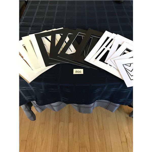 17 Various Sized Picture Frame Mats