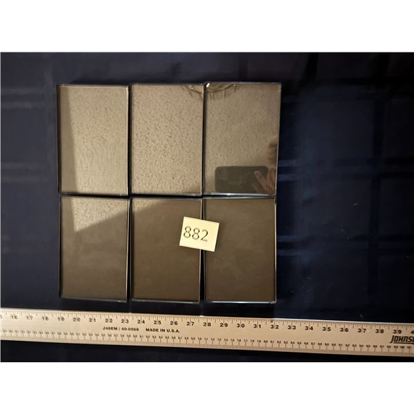 3 3/4 X 5 3/4 Inch Open Size Black Plastic Picture Frames