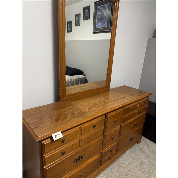 9 Drawer with Mirror - Made in Canada - All Wood