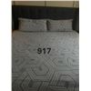 King Size Duvet & Pillow Cases-Grey Design