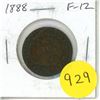 Image 1 : 1888 Canadian Victorian Large Cent. F-12.