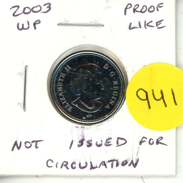 2003 WP Nickel 5 Cents. Proof Like. Not issued for circulation.