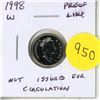 Image 1 : 1998W 10 Cents. Proof Like. Not issued for circulation.