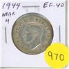 Image 1 : 1944 Near 4 Silver 50 Cents. Near 4 variety. EF-40.
