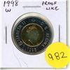 Image 1 : 1998W $2 Toonie. Proof Like. Not issued for circulation.