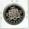 Image 2 : Barbados. 1973 $2. First issue of the newly independent nation. Fish and coral. Proof.