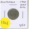 Image 1 : Guatemala. 1900 Half Real. VF+.