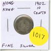 Image 1 : Hong Kong. 1902 Silver 10 Cents. First issue of King Edward VII. Fine.