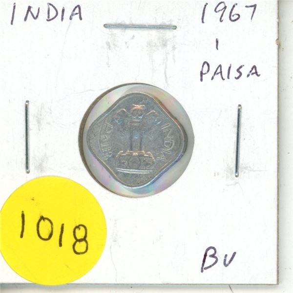 India. 1967 1 Paisa. BU.