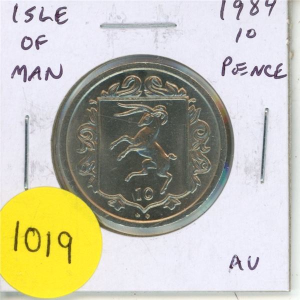 Isle of Man. 1984 10 Pence. AU.