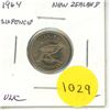 Image 1 : New Zealand. 1964 6 Pence. Hula Bird. Uncirculated.
