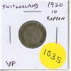 Image 1 : Switzerland. 1920 10 Rappen. VF.