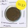 Image 1 : Canada. 1867 – 1927 Confederation medal. Uncirculated with Traces of Lustre.