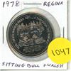 Image 1 : 1978 Regina Trade Dollar. Commemorates Chief Sitting Bull and NWMP officer Walsh. BU.