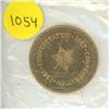 Image 1 : 1867 – 1967 Canadian Centennial brass medal. Still housed in its original plastic. BU.