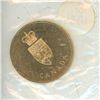 Image 2 : 1867 – 1967 Canadian Centennial brass medal. Still housed in its original plastic. BU.