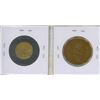 Image 2 : Set of 2 plastic Canadian School Money depicting a Loonie and a Toonie.