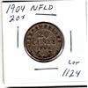 Image 1 : 1904H NEWFOUNDLAND TWENTY CENT