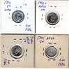 Image 2 : 4 NEWFOUNDLAND SILVER FIVE CENTS