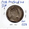 Image 2 : 1908 NEWFOUNDLAND FIFTY CENT PIECE