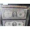 Image 2 : 3 HISTORIC U.S. BILLS IN FRAME, $1 SILVER CERTIFICATE
