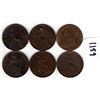 Image 1 : 6 VICTORIAN BRITISH PENNIES 1878-1901