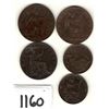 Image 1 : 5 BRITISH VICTORIAN COPPER COINS