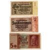 Image 1 : 3 WAR ERA GERMAN BANK NOTES, SWASTIKA ON ONE