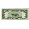 Image 2 : 1953 US FIVE DOLLAR SILVER CERTIFICATE BLUE SEAL