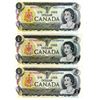 Image 1 : 3, LAWSON/BOUEY 2 LETTER DOLLAR BILLS, 1973 UNCIRCULATED