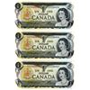 Image 1 : 3, 1973 LAWSON/BOUEY CONSECUTIVE DOLLAR BILLS