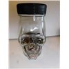 Image 1 : SKULL JAR WITH 200 MOSTLY WHEATTIES US PENNIES