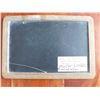 Image 1 : ANTIQUE CHILD’S DOUBLE-SIDED WOOD AND SLATE CHALK BOARD