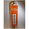 Image 1 : VINTAGE BARKER-70 2296 METAL ORANGE CRUSH ADVERTISING THERMOMETER